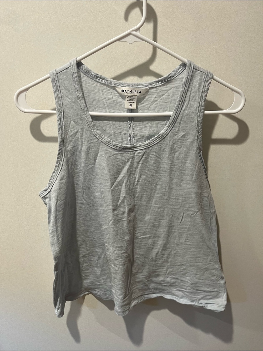 Athleta Pale Blue Scoop Neck Tank Top
